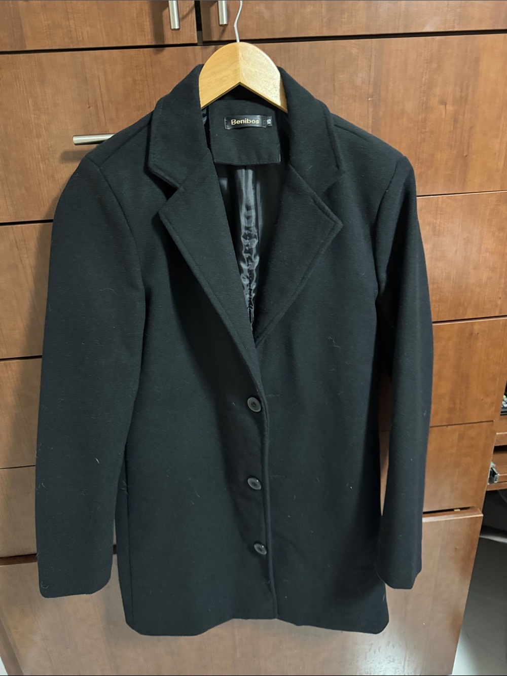 Men's Black Single-Breasted Blazer
